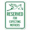 Signmission Reserved for Expecting Mothers Heavy-Gauge Alum Rust Proof Parking Sign, 24" L, 18" H, A-1824-23198 A-1824-23198 - alternate 1